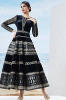 فستان قطيفه ميدي بأكمام طويله 445184