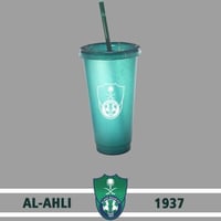 كوب ستار بكس بلاستيكي بشعار الأهلي