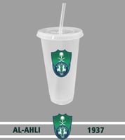 كوب ستار بكس بلاستيكي بشعار الأهلي