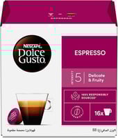 كبسولات قهوة دولشي غوستو اسبريسو من نسكافيه 16 كبس...