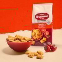 مقرمشات الطماطم والأوريجانو من بونومي 150 غرام