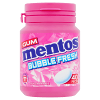 علك مينتوس علكة فقاعات 40 قطعة 56 جرام خالي من الس...