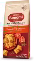 مقرمشات الطماطم والأوريجانو من بونومي 150 غرام