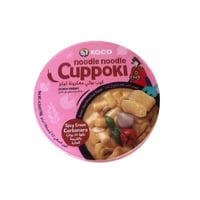 كوب بوكي دكبوكي مع نودلز شفافة نكهة كاربونارا الكر...