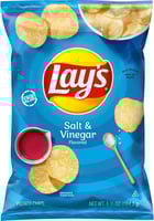 ليز رقائق بطاطس بنكهة الملح والخل امريكي 184 جرام
