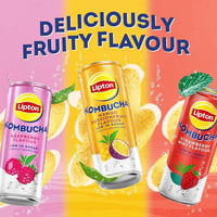 ليبتون كومبوتشا سكر خفيف مانجو وفاكهة الباشن 250 م...