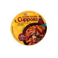 كوب بوكي دكبوكي مع نودلز شفافة نكهة كاربونارا الحا...