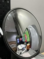 Black Traffic mirror