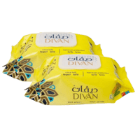 عبوتين مناديل ديڤان المبللة برائحة الليمون