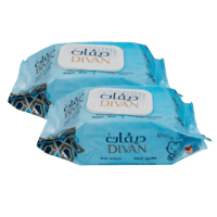 عبوتين مناديل ديڤان المبللة للأطفال