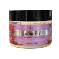 قناع الطين المفتح والمبيض للوجه بالزعفران 400مل