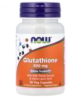 NOW Foods, الجلوتاثيون، 500 مجم، 30 كبسولة نباتية