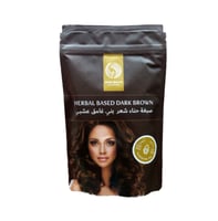 صبغة حنا شعر بني غامق عشبي