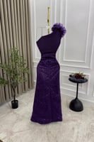 فستان سهرة موف خامة باربي - فساتين سهره ناعمة