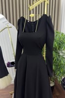 فستان سهرة أسود فخم ميد