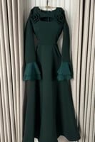 فساتين نوف فاشن 2026 - فستان يوم العيد لون اخضر زي...