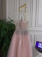 فستان سهرة أنثوي لون وردي - فساتين خطوبة