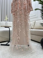 قفطان سهره مطرزة لون وردي