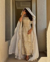 جلابية رمضانية فاخرة بتطريز ذهبي