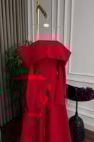 فستان سهره فخم كريب استرتش الاصلي