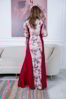 فستان شيفون استرتش مشجر مناسب للعيد