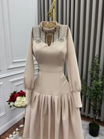 فستان بيج فخم خامة باربي