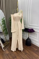 جمبسوت العيد أنيق بكتف واحد وتطريز فاخر – سهرة 202...