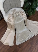 فستان سهرة فضي فخم - فساتين مناسبات كشخة 2025