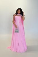 فستان سهرة ناعم شيفون جورجيت - فساتين سهره شيفون ن...