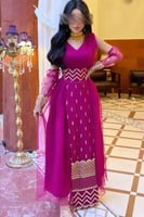 كولكشن رمضان جلابية فخامة لون وردي