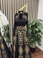 فستان سهره ملكي لون اسود