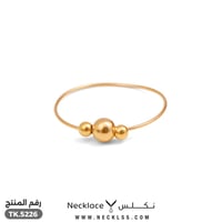 طقم ذهب عيار 21 تصميم خرزات ذهبية (TK.5226)