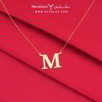 قلادة ذهب حروف متعدده (NA.0146)