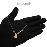 قلادة ذهب عيار 21 بتصميم وردة من نكلس (NC.5735)