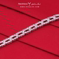 اسوارة ذهب ابيض عيار 18 (SWLZ.0084)