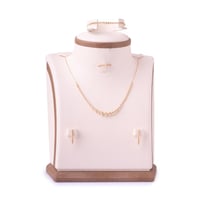 طقم ذهب عيار 21 تصميم كرات ذهبية فريد (TK.5295)