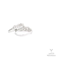 خاتم ذهب أبيض عيار 18 (RNLZ.0432)