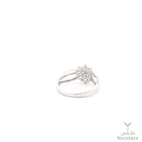 خاتم ذهب أبيض عيار 18 الفاره (RN.5230)