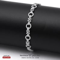 اسوارة ذهب ابيض عيار 18 (SWLZ.0091)