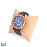 ساعة يد جلاز جلد أسود رجالية (WM.0003)