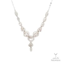 قلادة ذهب أبيض عيار 18 (NC.5691)