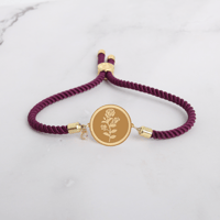 اسوارة ذهب سبيكة الورد دائري بالحبل المبروم، من ال...