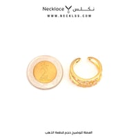 خاتم فضة بفخامة اللمسة والتصميم (RNSL.0059G)