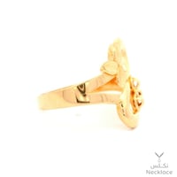 خاتم ذهب لازوردي عيار 21 (RNLZ.0348)