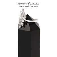 خاتم ذهب ابيض عيار 18 (RN.5082)