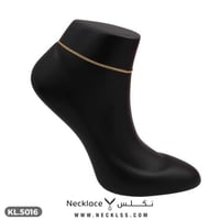 خلخال ذهب مبروم وناعم عيار 18 (KL.5015)