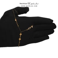 قلادة ذهب أنيقة عيار 21 (NC.5854)