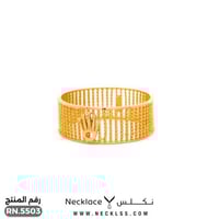 دبلة ذهب فاخرة عيار 21 (RN.5503)