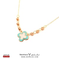 قلادة ذهب عيار 21 جميلة وفخمة وأنيقة (NC.5264)