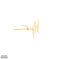 حلق ذهب عيار 18 ورق الشجر فاخر (ER.5474)